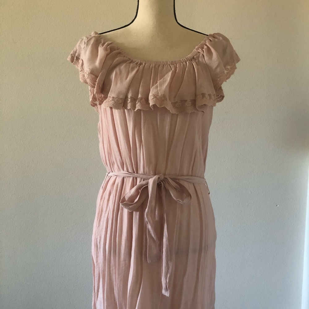 Used New Look off the shoulder ruffle dress